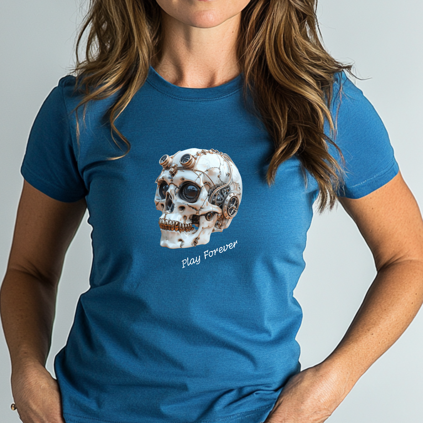 Play Forever Clockwork Cranium Gaming Unisex Tshirt