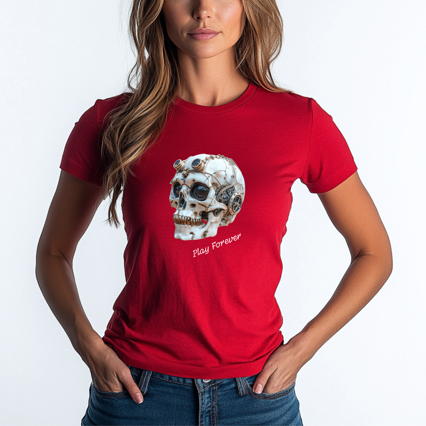 Play Forever Clockwork Cranium Gaming Unisex Tshirt