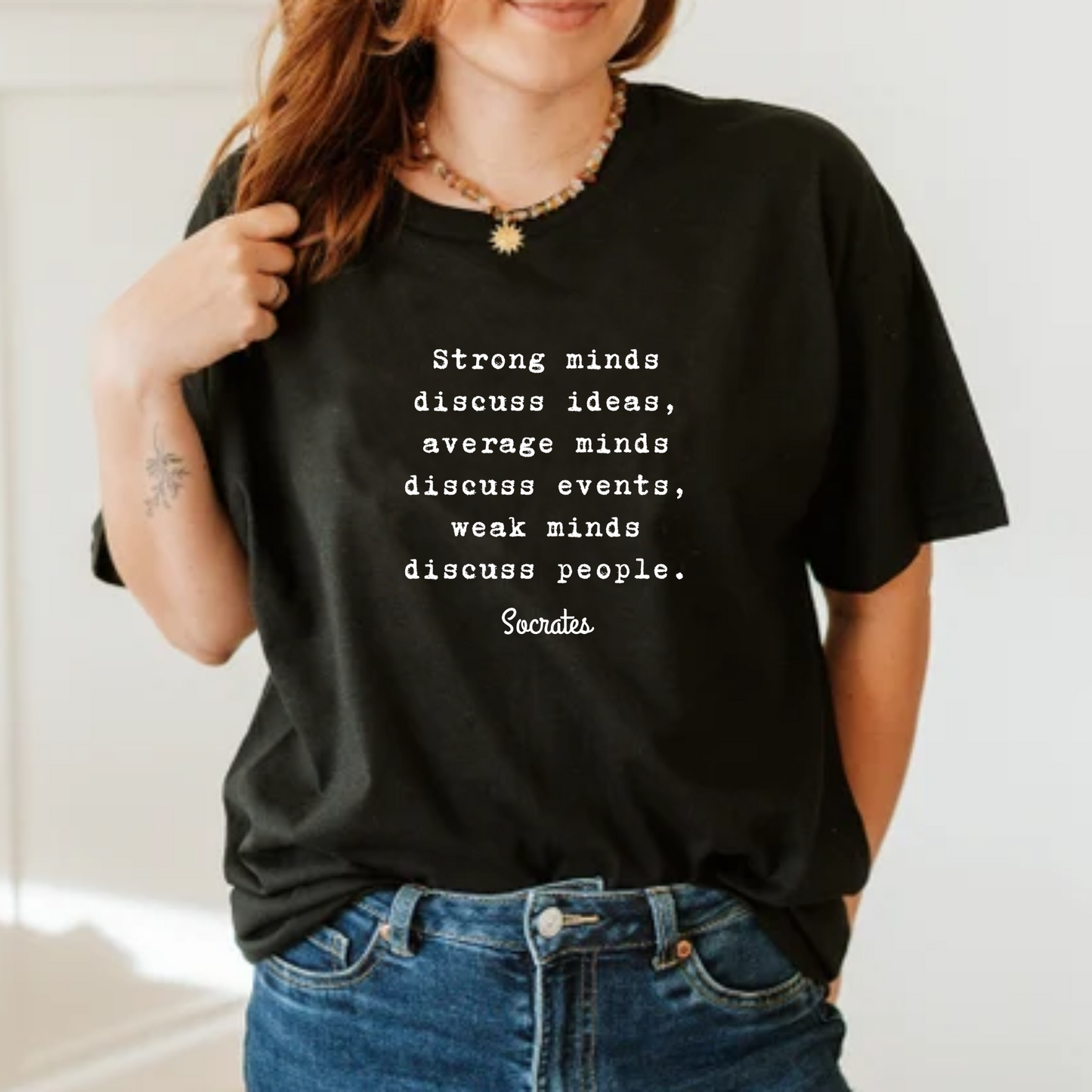 Strong Minds Discuss Ideas – Women’s Empowerment T-Shirt