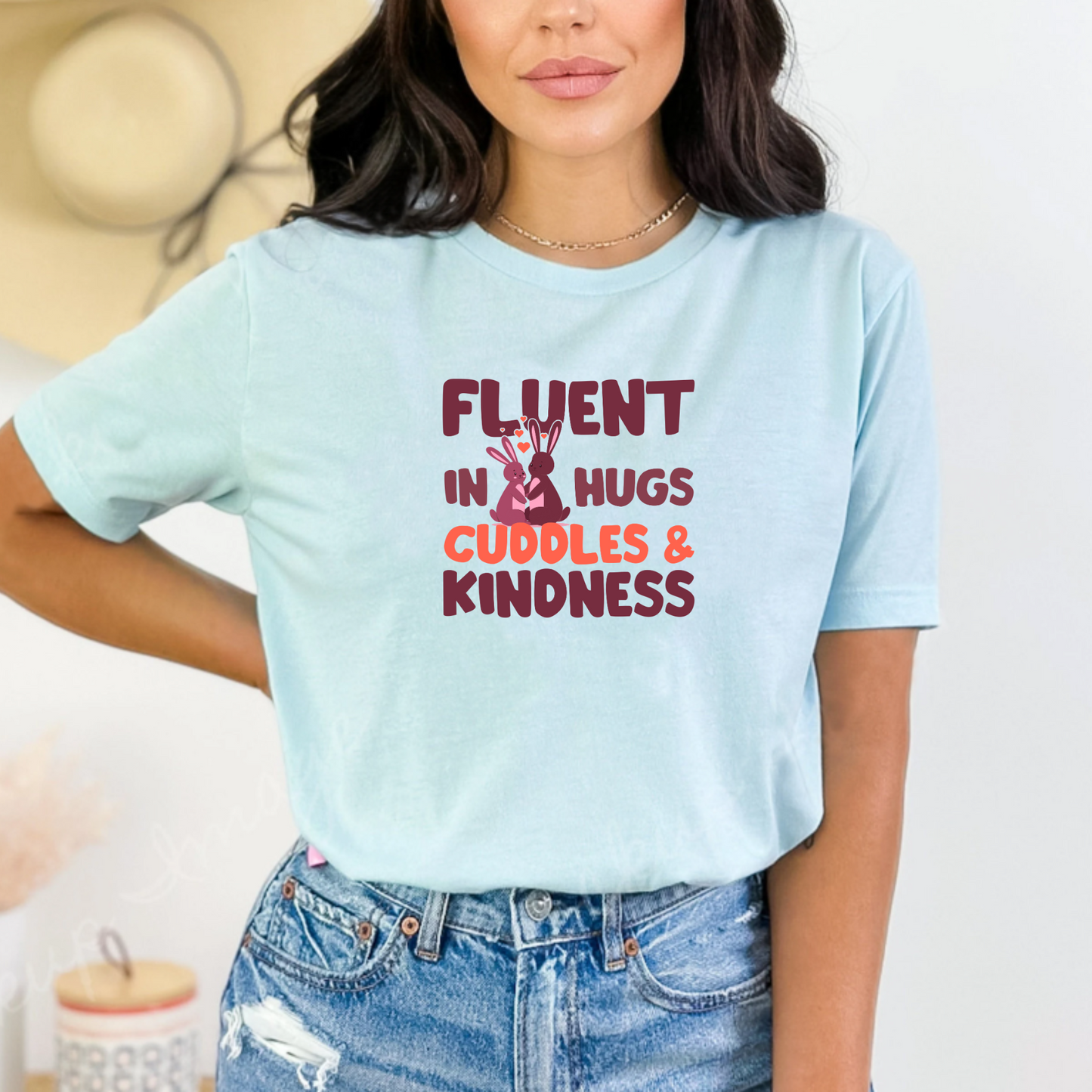 Fluent in Hugs, Cuddles & Kindness Unisex T-Shirt