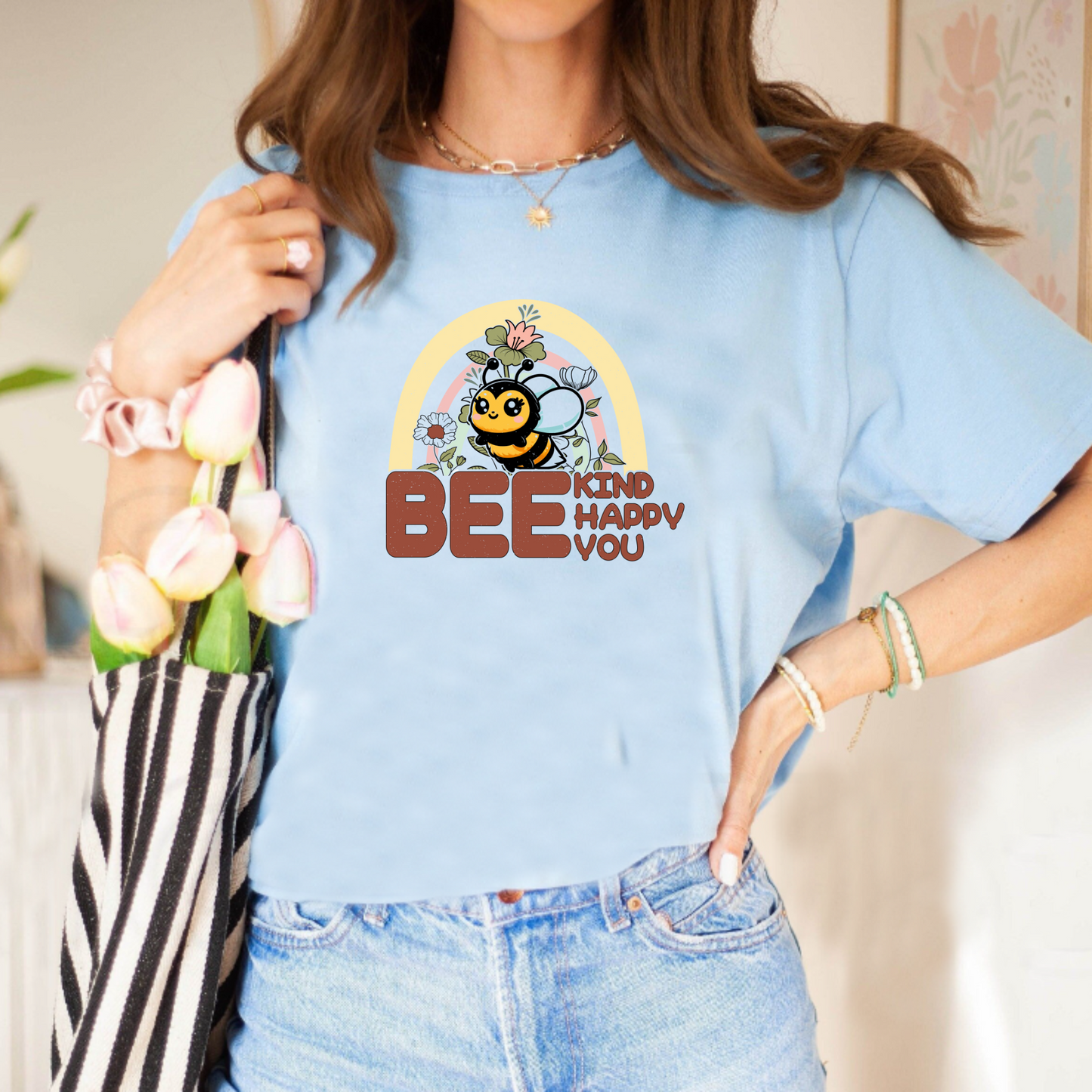 Bee Kind Bee Happy Bee You Unisex T-Shirt