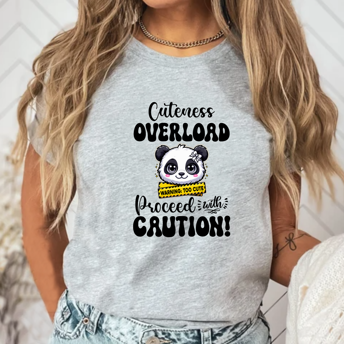 Cuteness Overload Proceed with Caution Unisex T-Shirt