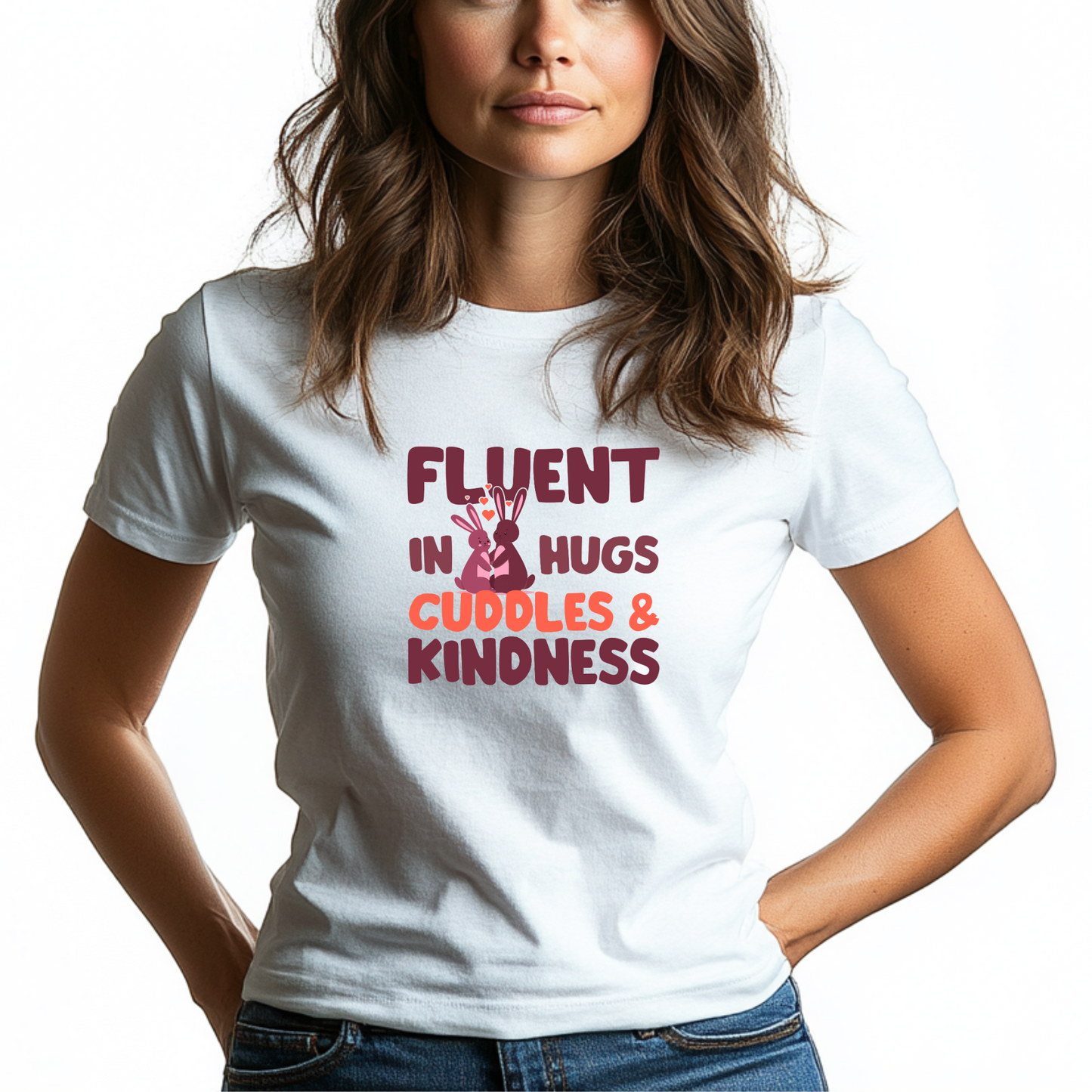 Fluent in Hugs, Cuddles & Kindness Unisex T-Shirt