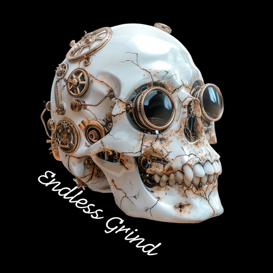 Endless Grind Clockwork Cranium Gaming Unisex Tshirt