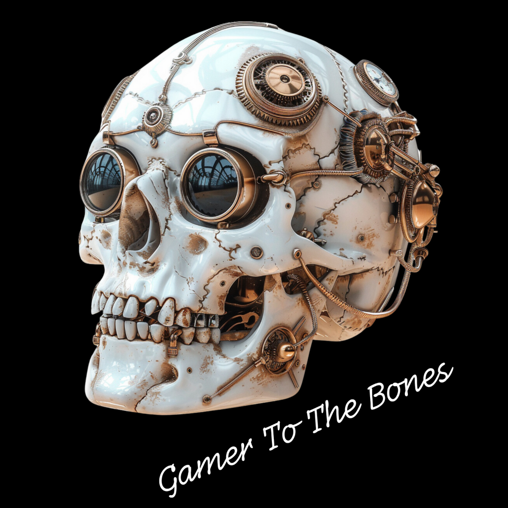 Gamer To The Bones Clockwork Cranium Gaming Tshirt