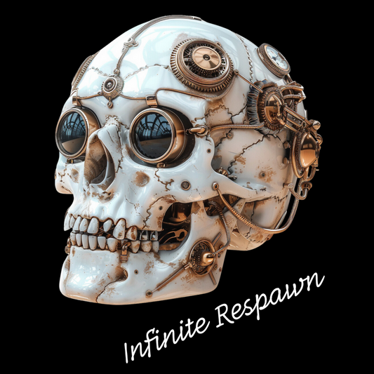 Infinite Respawn Clockwork Cranium Gaming Tshirt