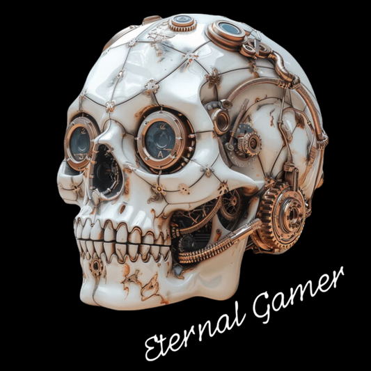 Eternal Gamer Clockwork Cranium Gaming Tshirt