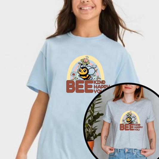 Bee Kind Bee Happy Bee You Unisex T-Shirt