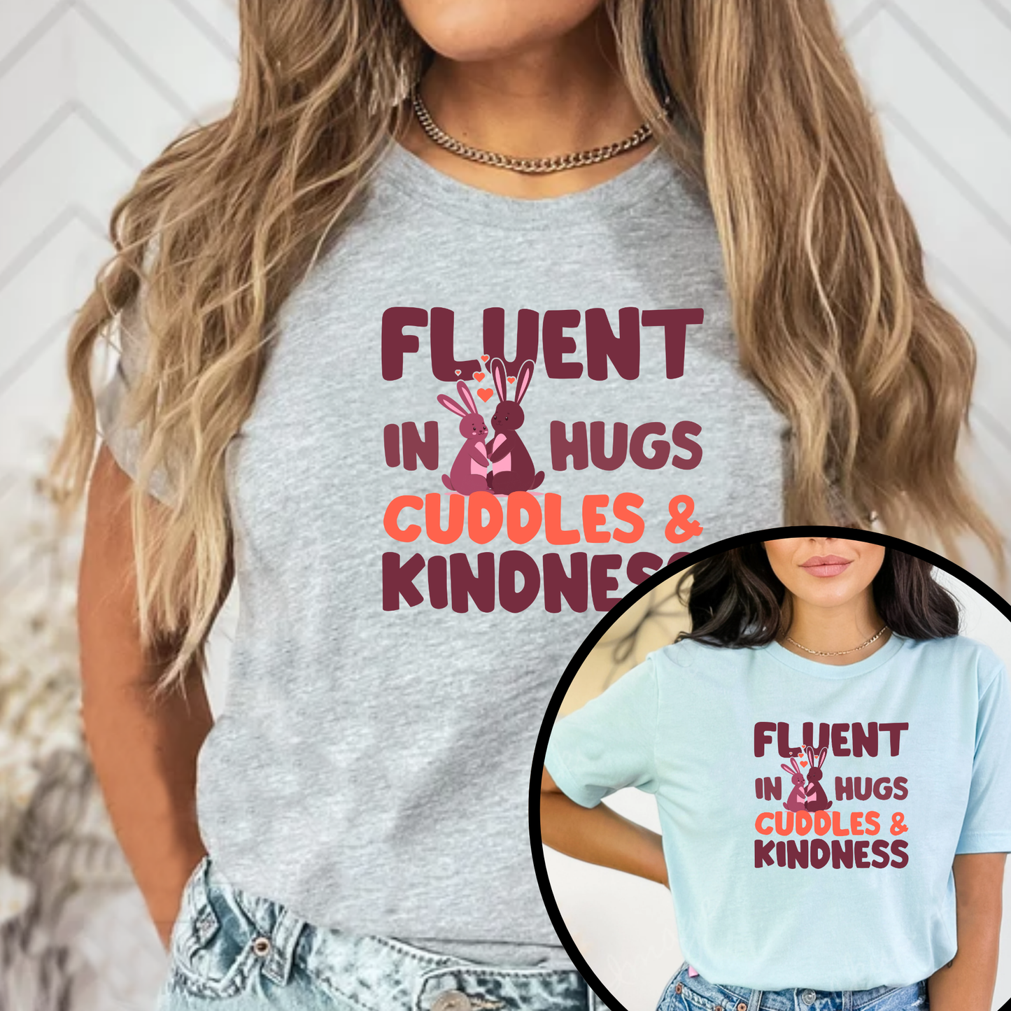 Fluent in Hugs, Cuddles & Kindness Unisex T-Shirt