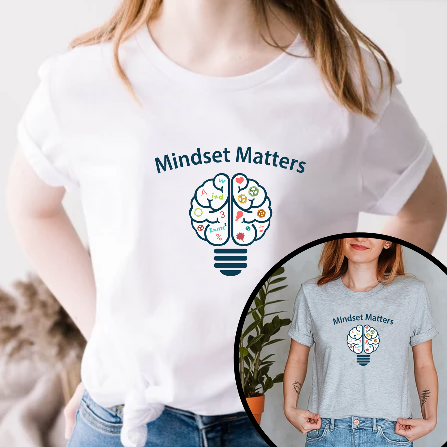 Mindset Matters Motivational Unisex T-Shirt